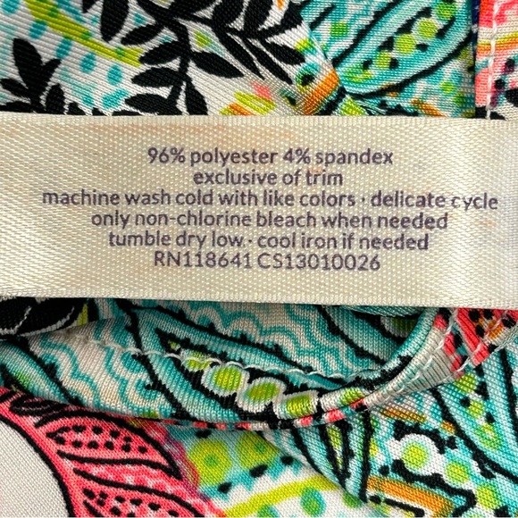 Cacique Lane Bryant Swim Cover Up Top Size 18/20 Popover Boho Beach Vacation - Picture 8 of 8